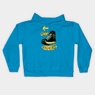 Keep walking camino quote Kids Hoodie